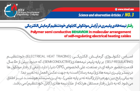 رفتار نیمه هادی پلیمری در آرایش مولکولی کابل های خود تنظیم گرمایش الکتریکی